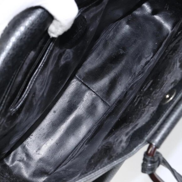 GUCCI Hand Bag Leather Black - Picture 13 of 16